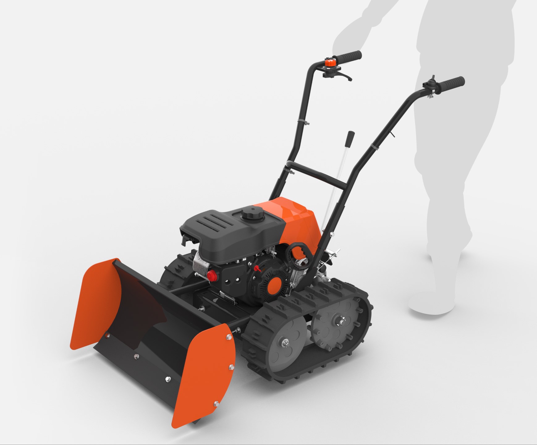 エンジン式除雪機 | 大阪の工業製品デザイン-クオーレデザイン